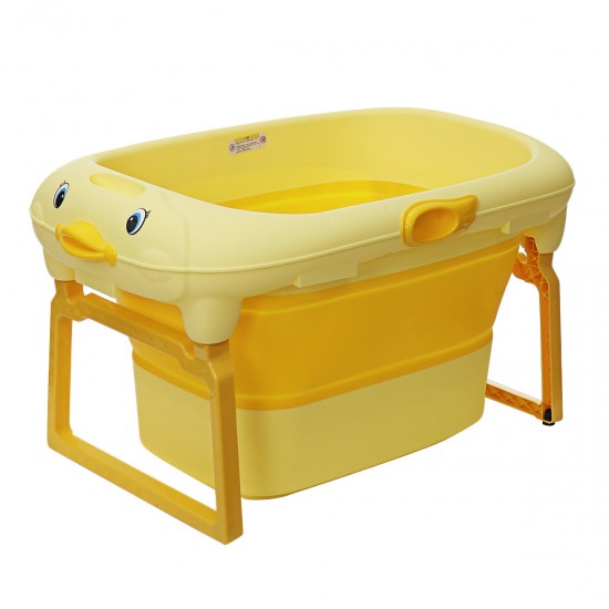 Portable Folding Bathtub Bath Barrel Soaking Tub Large Capacity For Newborn Baby