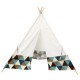 Portable Kids Play Tent Cotton Canvas Playhouse Children Sleeping Playing Teepee Indoor