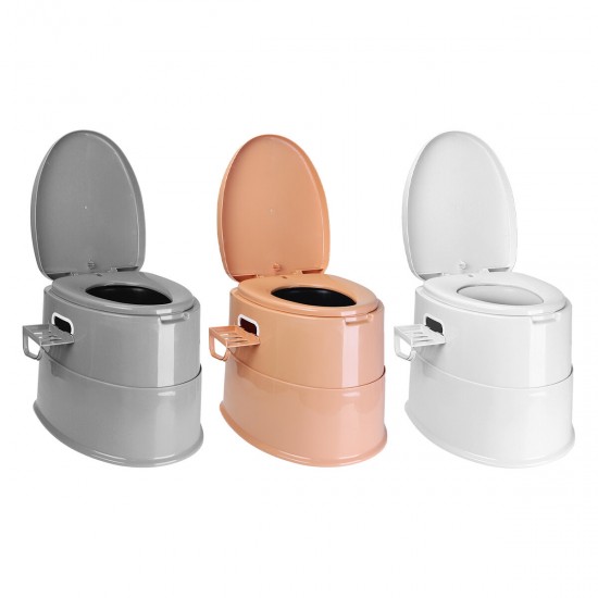 Portable Toilet Squatting Woman Movable Toilet Bedpan Paper Roll Holder