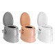 Portable Toilet Squatting Woman Movable Toilet Bedpan Paper Roll Holder