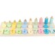 Preschool Learning for Montessori Math Toys Counting Board Digital Shape Pairing
