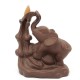 Purple Clay Backflow Incense Cone Burner Elephant Fragrant Censer Holder Home Office Furnace Decor