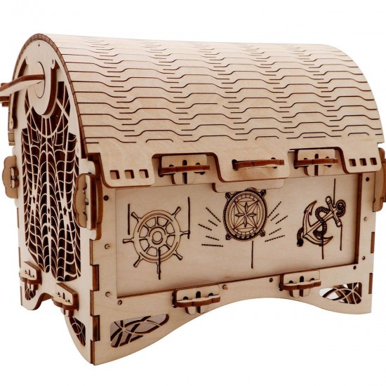 Puzzle Education Retro Treasure Box Creative Ornaments 40Pcs Assembly Relaxing Handmade Treasure Chest Home Decorations Puzzle Education Retro Treasure Box Creative Ornaments 40Pcs Assembly Relaxing Handmade Treasure Chest Home Decorations