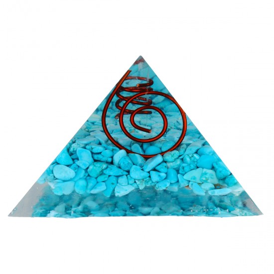 Pyramid Crystals Gemstone Meditation Yoga Energy Generator Healing Stone Decor