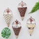 Rattan Hanging Wall Planter Plant Pot Basket Garden Flower Mounted Holder Cone Rattan Hanging Wall Planter Plant Pot Basket Garden Flower Mounted Holder Cone