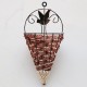 Rattan Hanging Wall Planter Plant Pot Basket Garden Flower Mounted Holder Cone Rattan Hanging Wall Planter Plant Pot Basket Garden Flower Mounted Holder Cone