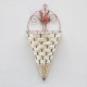 Rattan Hanging Wall Planter Plant Pot Basket Garden Flower Mounted Holder Cone