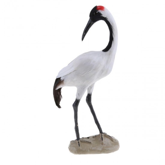 Realistic Red-crowned Crane Outdoor Home Lawn Pond Ornament Sculpture Decorations Realistic Red-crowned Crane Outdoor Home Lawn Pond Ornament Sculpture Decorations