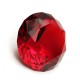 Red Diamond Shaped Crystal Glass Art Paperweight Wedding Favors Shower Home Decor 40mm Red Diamond Shaped Crystal Glass Art Paperweight Wedding Favors Shower Home Decor 40mm