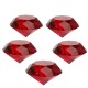 Red Diamond Shaped Crystal Glass Art Paperweight Wedding Favors Shower Home Decor 40mm Red Diamond Shaped Crystal Glass Art Paperweight Wedding Favors Shower Home Decor 40mm
