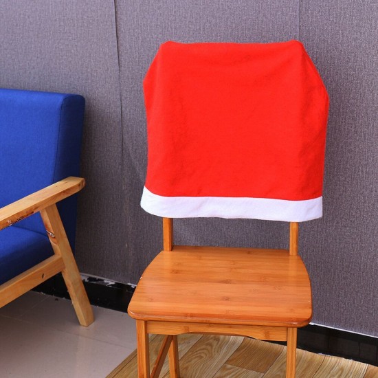 Red Hat Chair Cover Santa Claus Party Decor Slipcover Kitchen Table Red Hat Chair Cover Santa Claus Party Decor Slipcover Kitchen Table