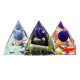 Reiki Charged Emerald Clear Quartz Crystal Pyramid Powerful Decorations Reiki Charged Emerald Clear Quartz Crystal Pyramid Powerful Decorations