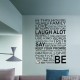 Removable Vinyl Decal Art Mural Family Home Living Room Decor Quote Wall Sticker