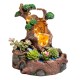 Resin Flowerpot Succulent Plants Planter Pot Childhood Tree House With Light