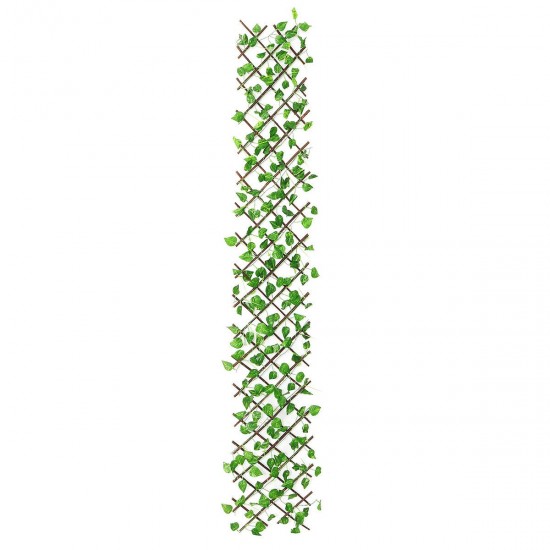 Retractable Artificial Fence Hedge Grass Leaf Flower Panel Mat Garden Decor Retractable Artificial Fence Hedge Grass Leaf Flower Panel Mat Garden Decor