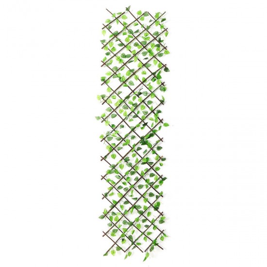 Retractable Artificial Fence Hedge Grass Leaf Flower Panel Mat Garden Decor Retractable Artificial Fence Hedge Grass Leaf Flower Panel Mat Garden Decor