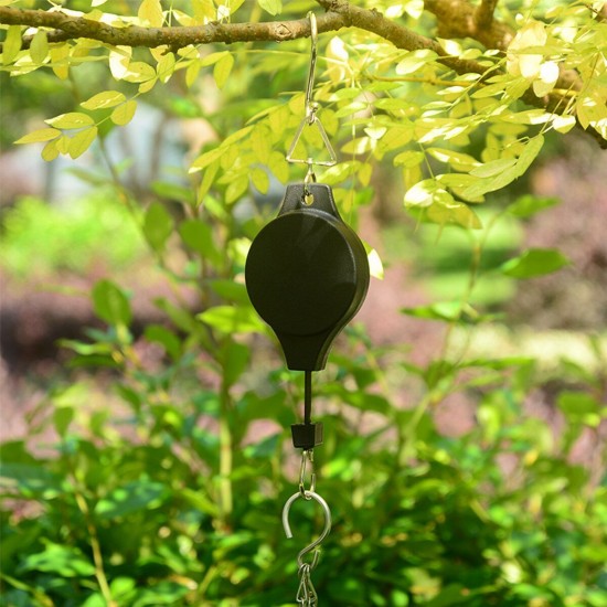 Retractable Home Hanging Hook Flower Pot Hook Lifting Hanging Pot Hook Hanging Pot Balcony Free Hanging Rope