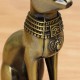 Retro Egyptian Cat Ornament Bronze Alloy Home Decorations Gift Collection Sculpture