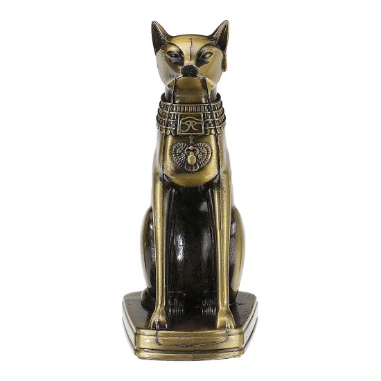 Retro Egyptian Cat Ornament Bronze Alloy Home Decorations Gift Collection Sculpture Retro Egyptian Cat Ornament Bronze Alloy Home Decorations Gift Collection Sculpture