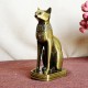 Retro Egyptian Cat Ornament Bronze Alloy Home Decorations Gift Collection Sculpture