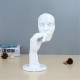Retro Meditators Abstract Sculpture Man Creative Face Statue Home Desktop Decorations