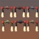Retro Wall Lamp Industrial Iron Dual Water Pipe Shape Sconce Light Fixture Fitting Home Decor Retro Wall Lamp Industrial Iron Dual Water Pipe Shape Sconce Light Fixture Fitting Home Decor