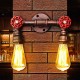 Retro Wall Lamp Industrial Iron Dual Water Pipe Shape Sconce Light Fixture Fitting Home Decor Retro Wall Lamp Industrial Iron Dual Water Pipe Shape Sconce Light Fixture Fitting Home Decor