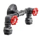 Retro Wall Lamp Industrial Iron Dual Water Pipe Shape Sconce Light Fixture Fitting Home Decor Retro Wall Lamp Industrial Iron Dual Water Pipe Shape Sconce Light Fixture Fitting Home Decor