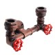Retro Wall Lamp Industrial Iron Dual Water Pipe Shape Sconce Light Fixture Fitting Home Decor Retro Wall Lamp Industrial Iron Dual Water Pipe Shape Sconce Light Fixture Fitting Home Decor