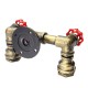 Retro Wall Lamp Industrial Iron Dual Water Pipe Shape Sconce Light Fixture Fitting Home Decor Retro Wall Lamp Industrial Iron Dual Water Pipe Shape Sconce Light Fixture Fitting Home Decor