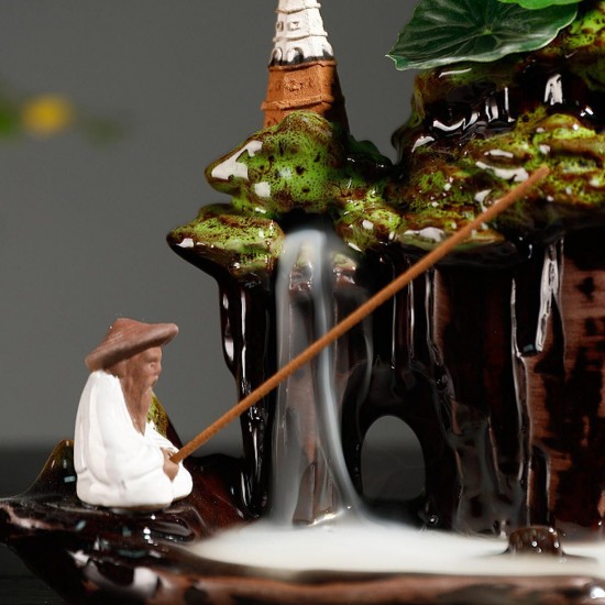 Reverse Waterfall Smoke Incense Burner Incense Burner with 20 Cones Reverse Waterfall Smoke Incense Burner Incense Burner with 20 Cones