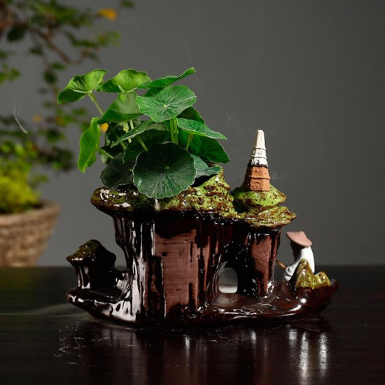 Reverse Waterfall Smoke Incense Burner Incense Burner with 20 Cones Reverse Waterfall Smoke Incense Burner Incense Burner with 20 Cones