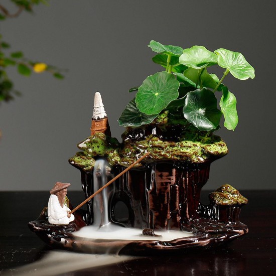 Reverse Waterfall Smoke Incense Burner Incense Burner with 20 Cones Reverse Waterfall Smoke Incense Burner Incense Burner with 20 Cones