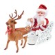Riding Deer Santa Claus Doll Walking Music Doll Santa Claus Music Deer Cart Gift Riding Deer Santa Claus Doll Walking Music Doll Santa Claus Music Deer Cart Gift