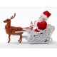 Riding Deer Santa Claus Doll Walking Music Doll Santa Claus Music Deer Cart Gift Riding Deer Santa Claus Doll Walking Music Doll Santa Claus Music Deer Cart Gift