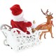Riding Deer Santa Claus Doll Walking Music Doll Santa Claus Music Deer Cart Gift Riding Deer Santa Claus Doll Walking Music Doll Santa Claus Music Deer Cart Gift