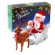 Riding Deer Santa Claus Doll Walking Music Doll Santa Claus Music Deer Cart Gift Riding Deer Santa Claus Doll Walking Music Doll Santa Claus Music Deer Cart Gift