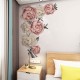 Romantic Peony Flowers Wall Sticker Art Decal Background Living Room Home Decor