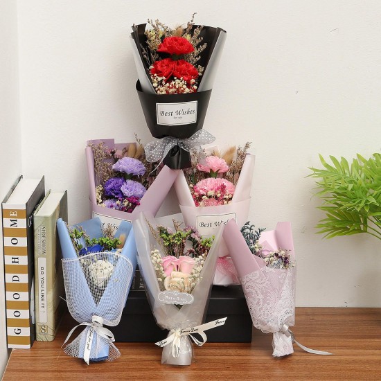 Romantic Rose Soap Artificial Flower Bouquet Wedding Valentine's Day Gifts Decorations Romantic Rose Soap Artificial Flower Bouquet Wedding Valentine's Day Gifts Decorations