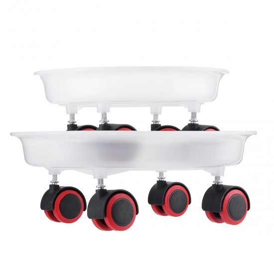 Round Rolling Garden Plant Flower Pot Moving Wheels Trolley Plate Resin Stand Round Rolling Garden Plant Flower Pot Moving Wheels Trolley Plate Resin Stand