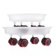 Round Rolling Garden Plant Flower Pot Moving Wheels Trolley Plate Resin Stand
