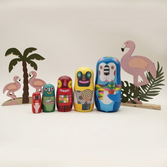 Russian Wooden Nesting Doll Handcraft Decoration Christmas Gifts Russian Wooden Nesting Doll Handcraft Decoration Christmas Gifts