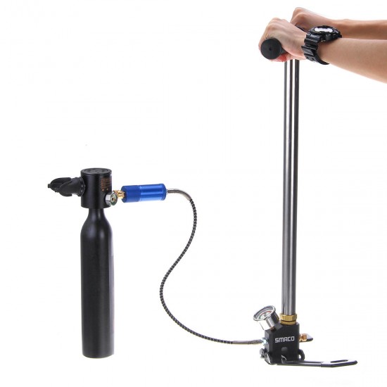 0.5L Portable Diving Reserve Air Tank Set Hand Pump Oxygen Cylinder Mini Operated Pump 0.5L Portable Diving Reserve Air Tank Set Hand Pump Oxygen Cylinder Mini Operated Pump