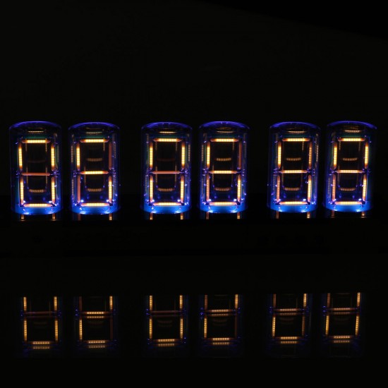 STARK-159 35mm 5V Six Tube LED Light Filament Glow Clock Electronic Digital Ds1302 Circuit Board DIY Kit Time Display STARK-159 35mm 5V Six Tube LED Light Filament Glow Clock Electronic Digital Ds1302 Circuit Board DIY Kit Time Display