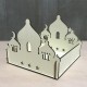 Self-Assembly Puzzle Wooden Building Model Kits DIY Islamic House Stand Rack Ramadan Gifts Decorations