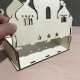 Self-Assembly Puzzle Wooden Building Model Kits DIY Islamic House Stand Rack Ramadan Gifts Decorations