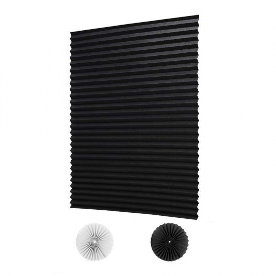 Self-adhesive Non-woven Pleated Blinds Curtains Half Blackout Windows for Bathroom Balcony Living Room Home Window Shades Decor Self-adhesive Non-woven Pleated Blinds Curtains Half Blackout Windows for Bathroom Balcony Living Room Home Window Shades Decor