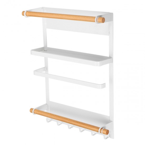 Side Magnetic Shelf Storage Rack Kitchen Refrigerator Fridge Holder Accessories