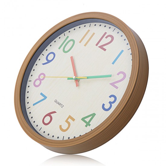 Silent Non-Ticking Quartz Kid Wall Clock Decorative Indoor Quartz Analogue Clock