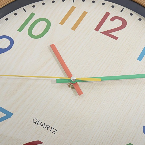 Silent Non-Ticking Quartz Kid Wall Clock Decorative Indoor Quartz Analogue Clock Silent Non-Ticking Quartz Kid Wall Clock Decorative Indoor Quartz Analogue Clock